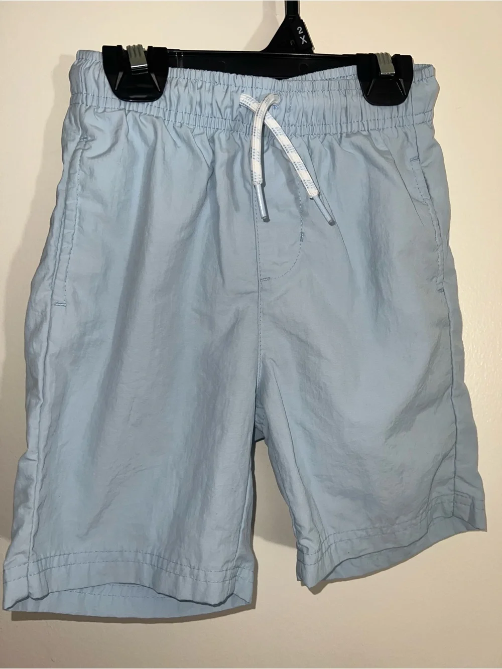 Old Navy Light Blue Drawstring Elastic Waist Kids Shorts